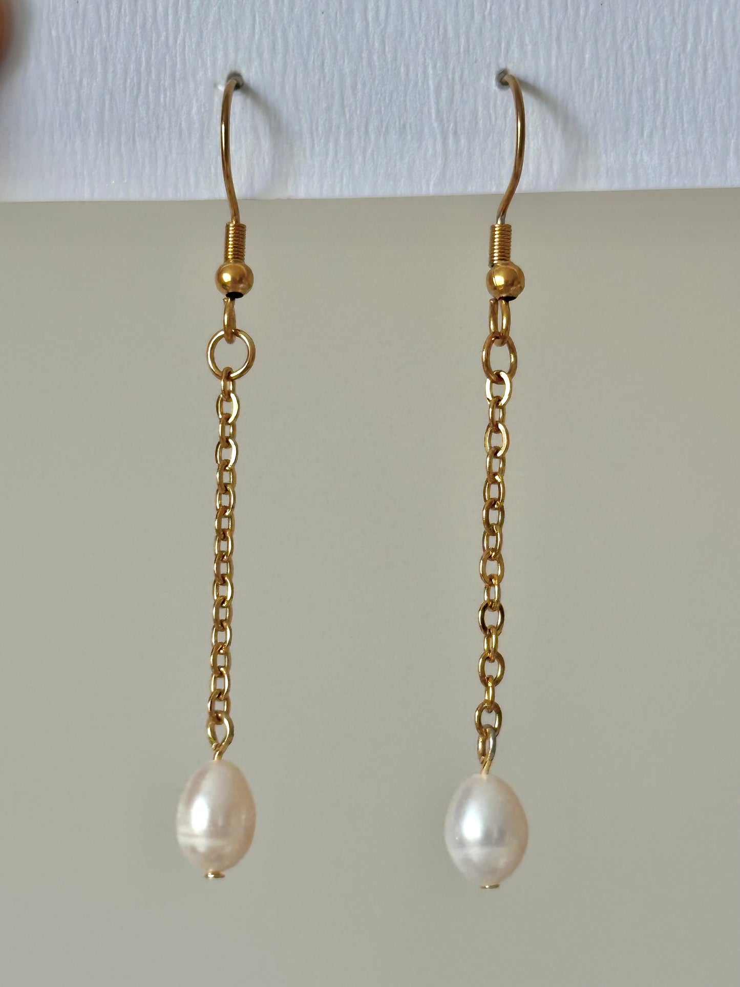 Boucles d’oreilles Mira Pendantes Perle Inox