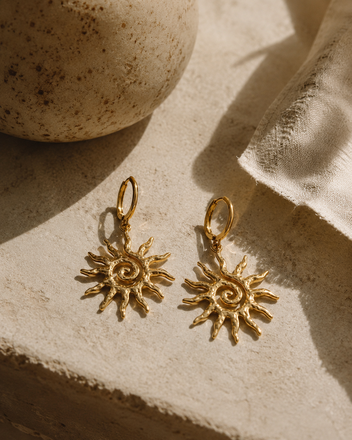 Boucles d’oreille solaire d’été