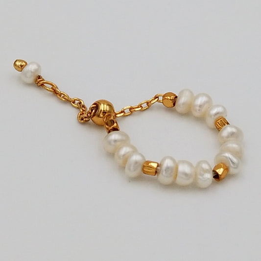 Bague Chaîne de Perle