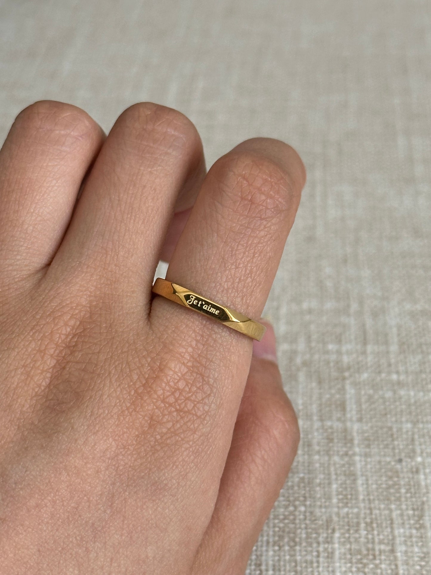 Bague Je t’aime