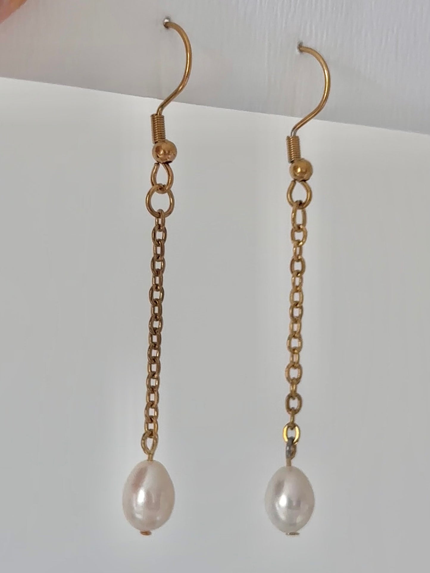 Boucles d’oreilles Mira Pendantes Perle Inox