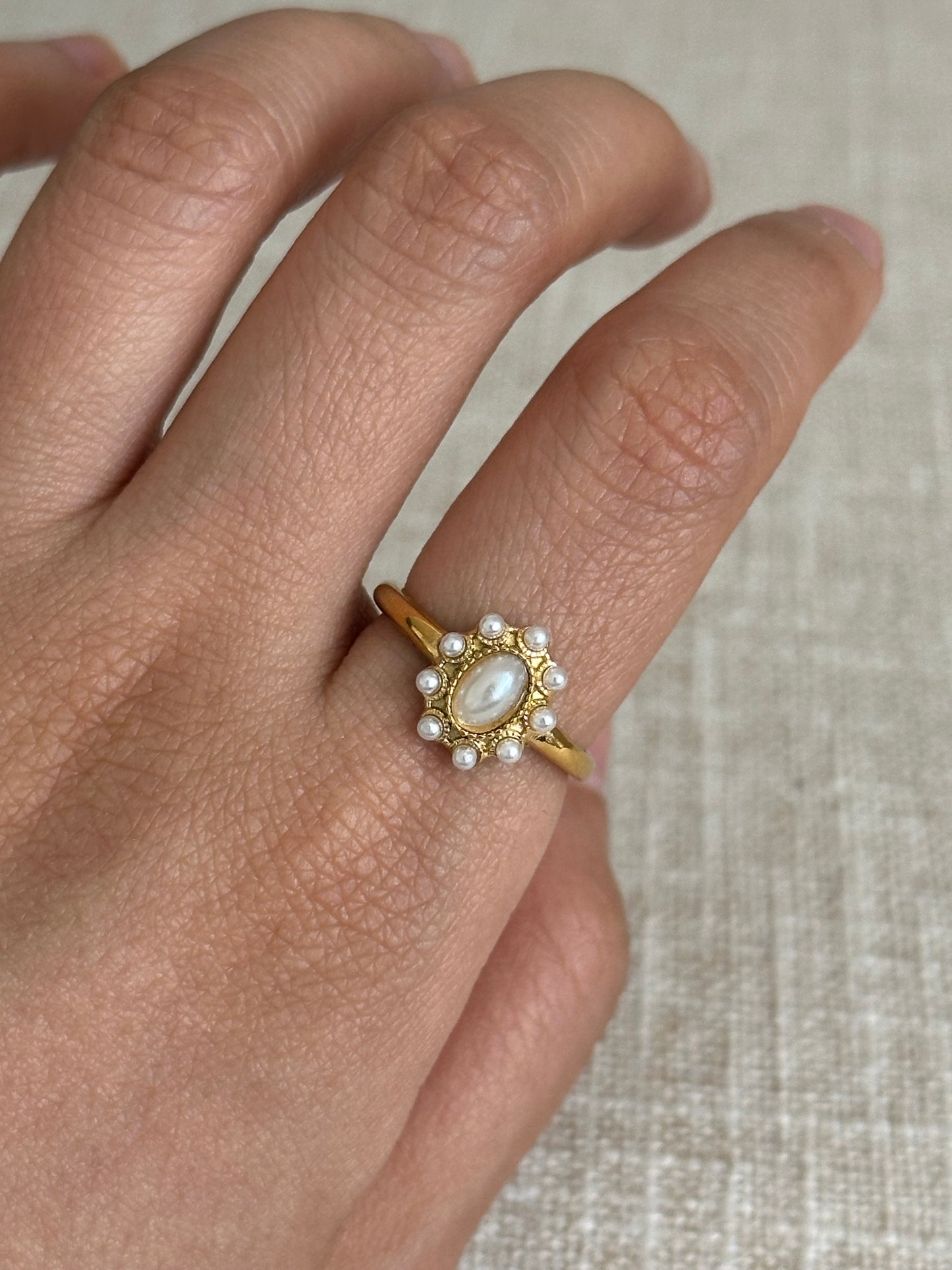 Bague - Élégance Perlée