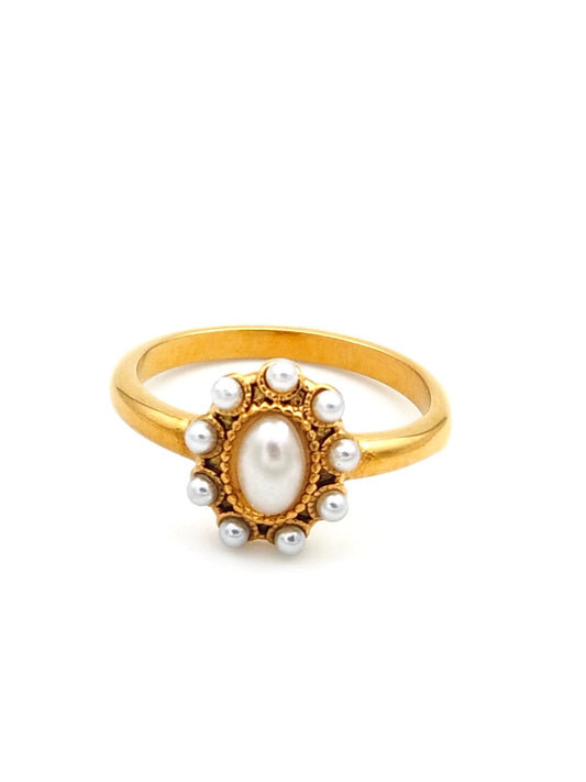 Bague - Élégance Perlée