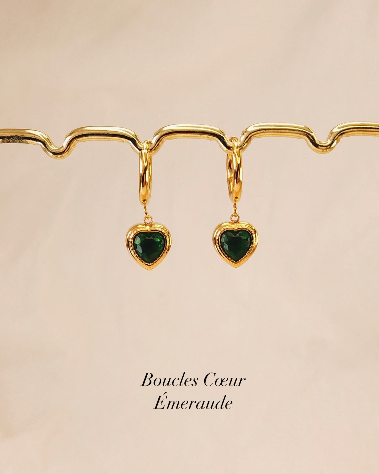 Boucles Cœur Émeraude