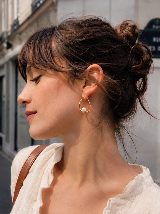 Boucles d’oreilles Nacre