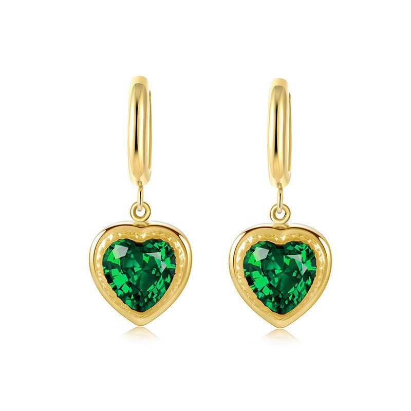 Boucles Cœur Émeraude