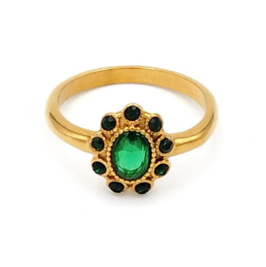 Bague Classique Verte